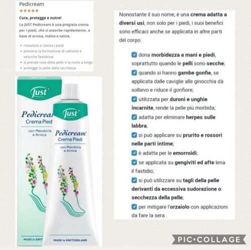 Crema piedi just 100ml - crema,